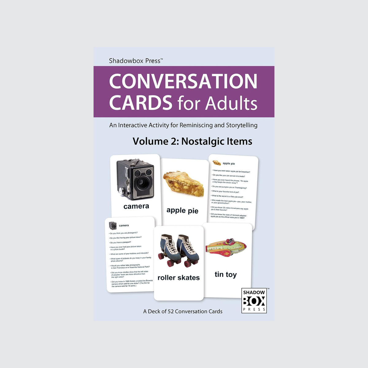 Conversation Cards for Adults Vol. 2, Shadowbox Press
