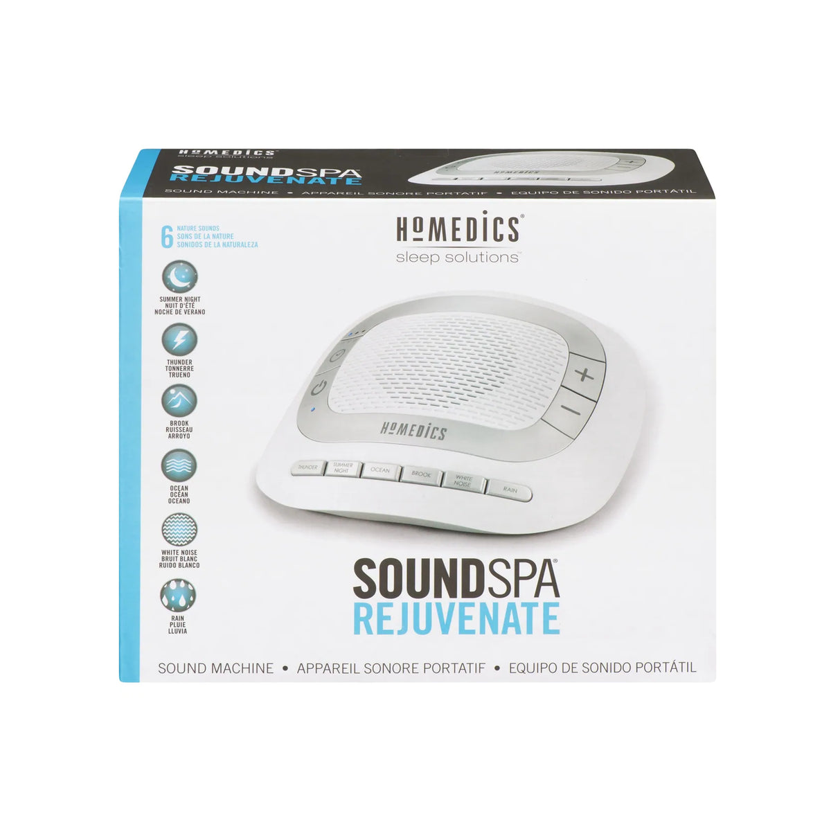 Machine à sons apaisants Soundspa Rejuvenate, Homedics