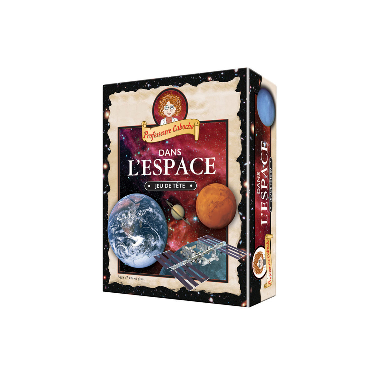 Jeu de trivia Prof. Caboche Dans l'espace, Outset