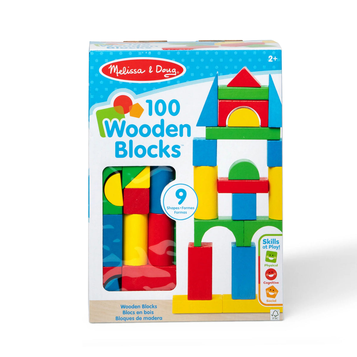 Ensemble de 100 blocs de bois, Melissa & Doug