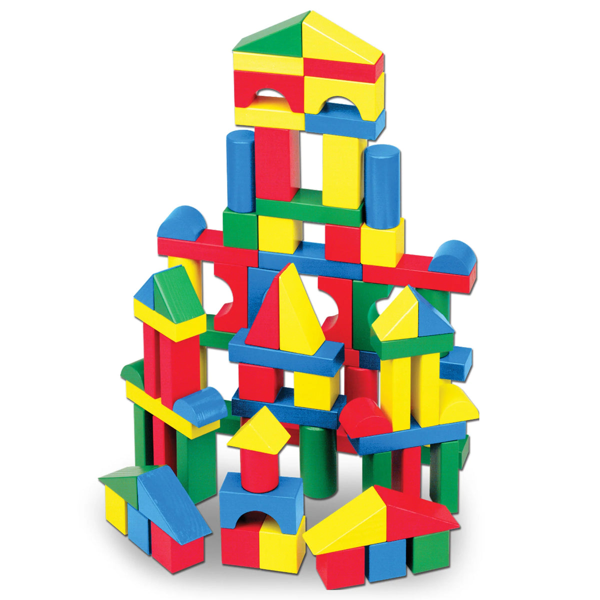 Ensemble de 100 blocs de bois, vue 3