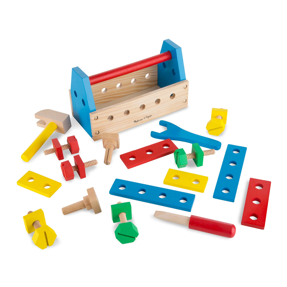 Coffre à outils en bois, vue 3