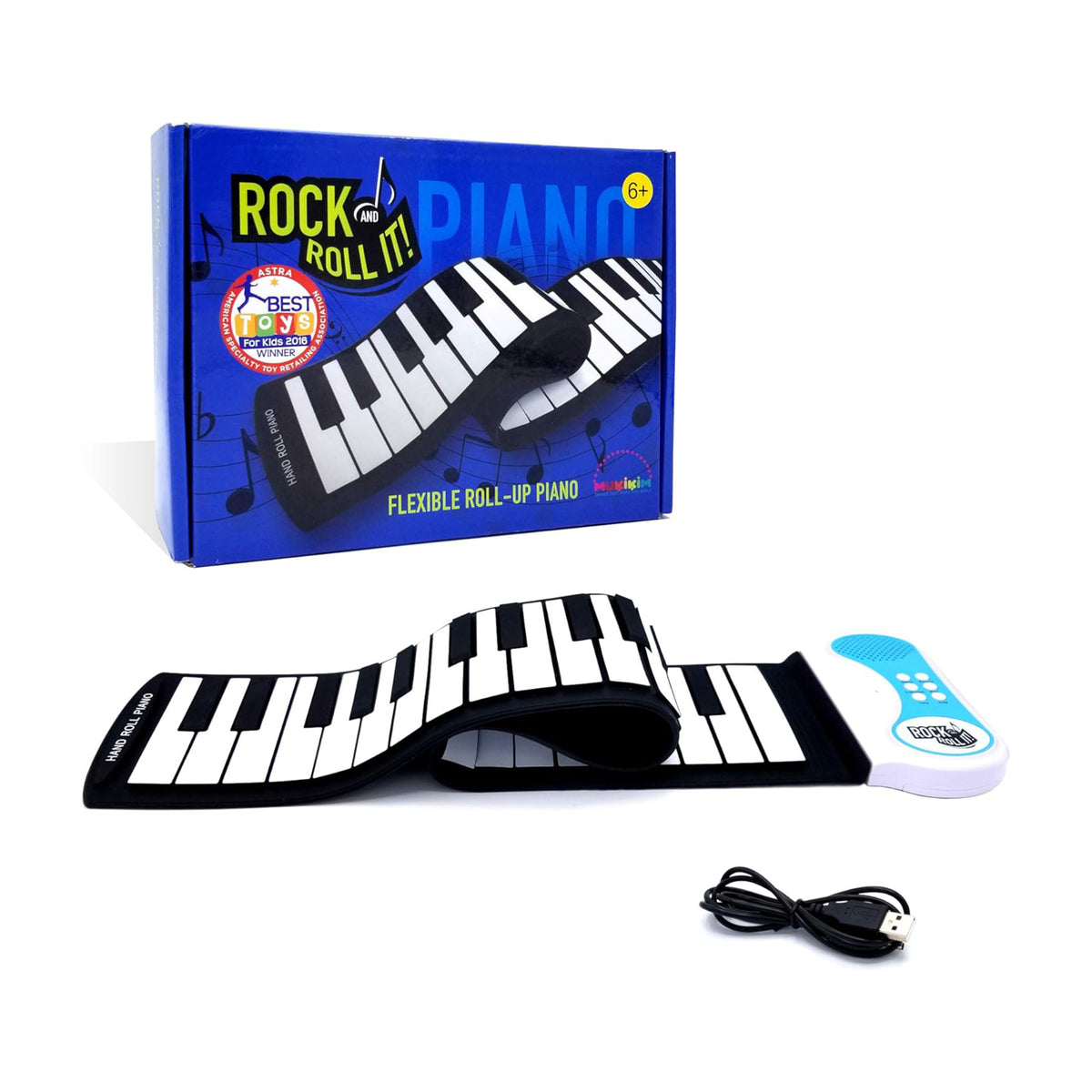 Piano flexible noir et blanc, Rock and Roll It
