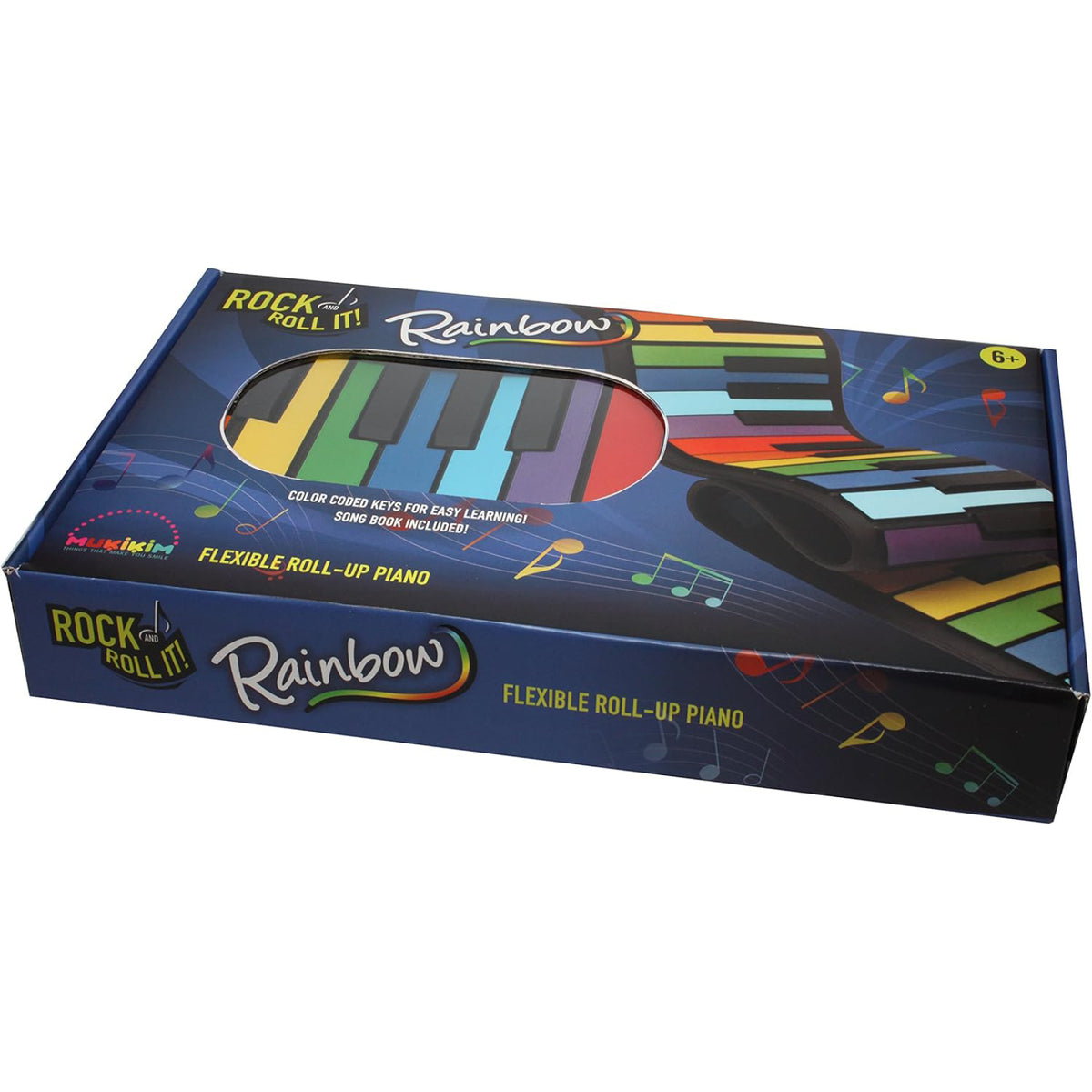 Piano flexible arc-en-ciel, vue 2