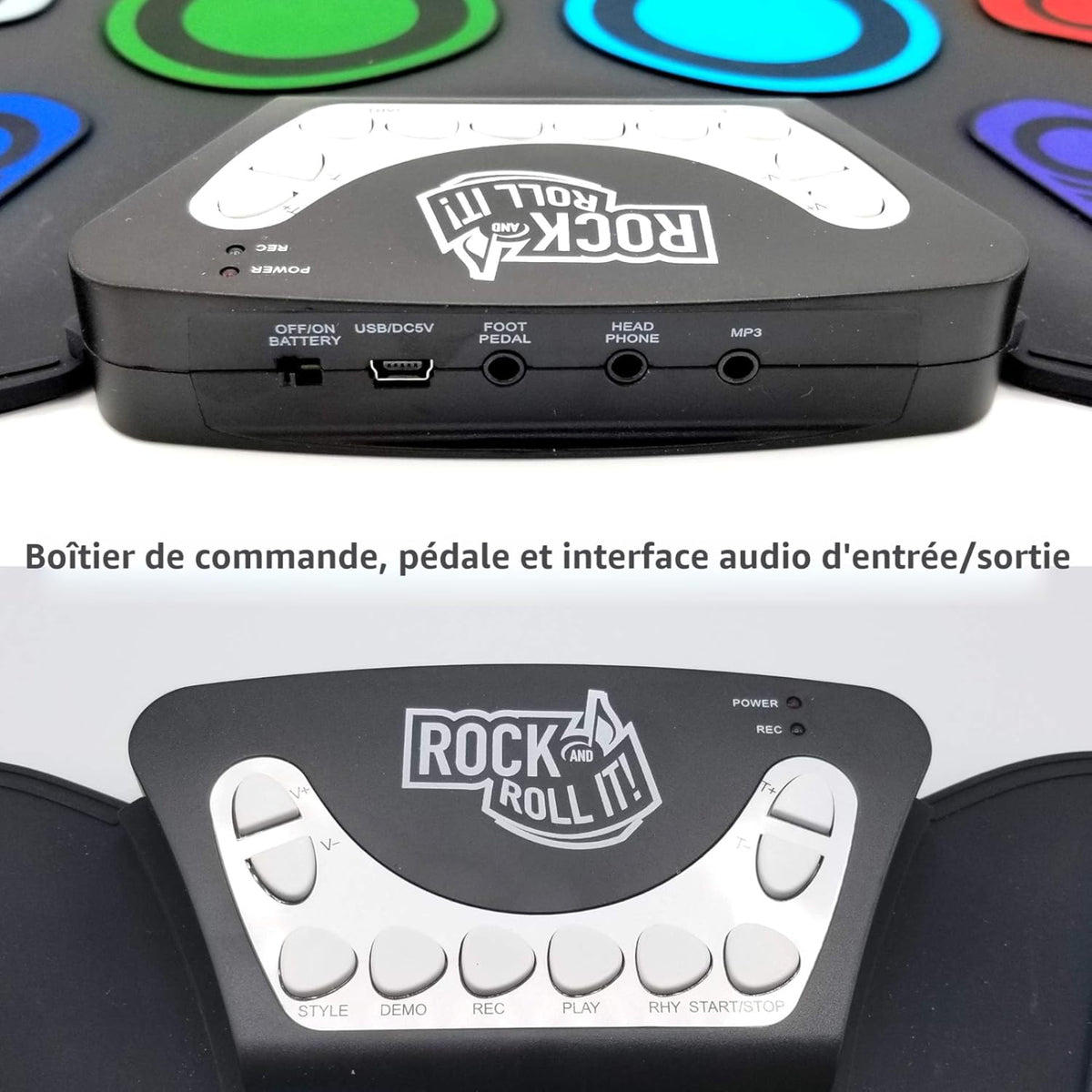 Batterie flexible arc-en-ciel, vue 5