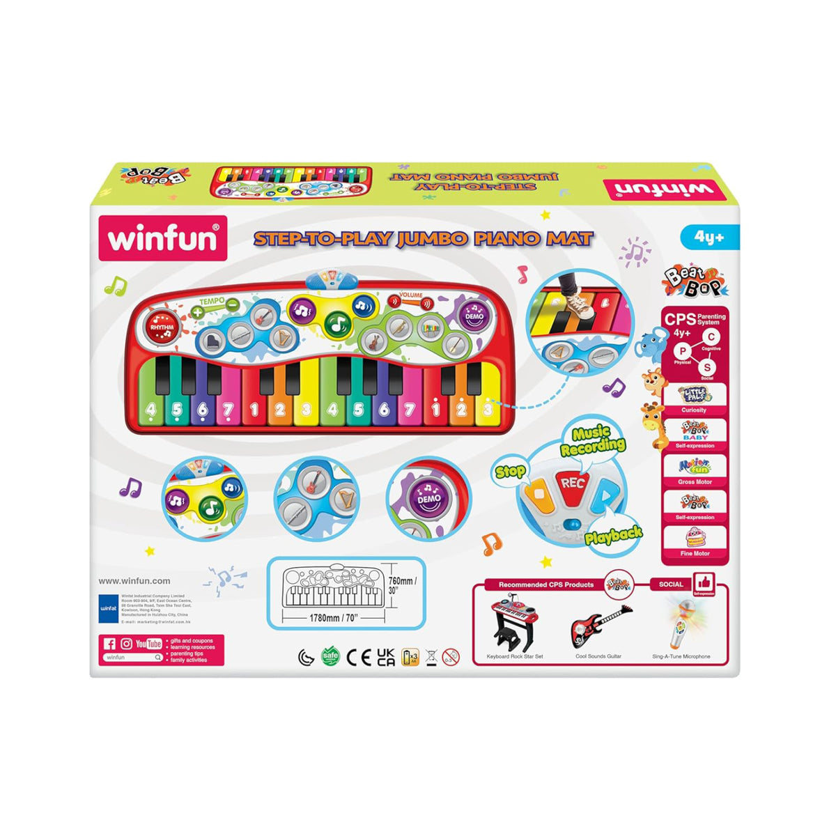 Tapis piano de sol géant, Winfun