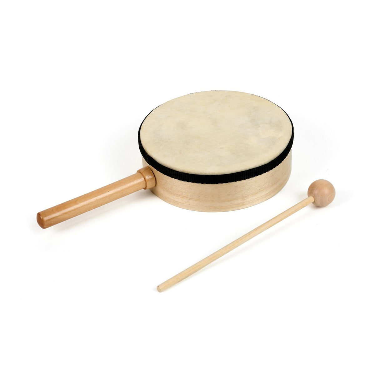 Tambour à manche en bois