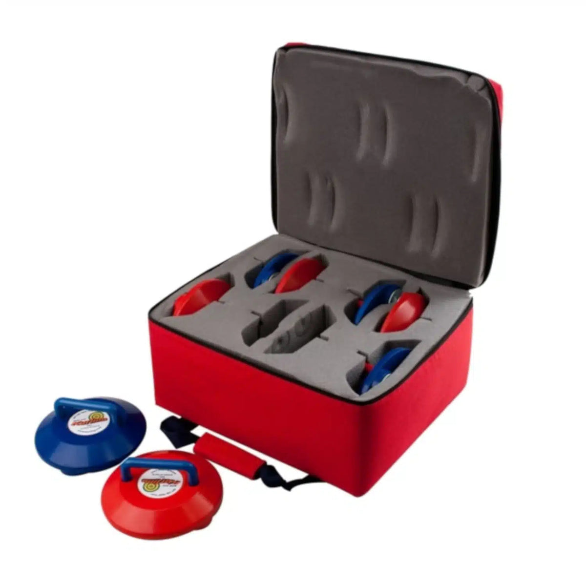 Ensemble de 8 pierres de curling NAK avec sac, vue 3