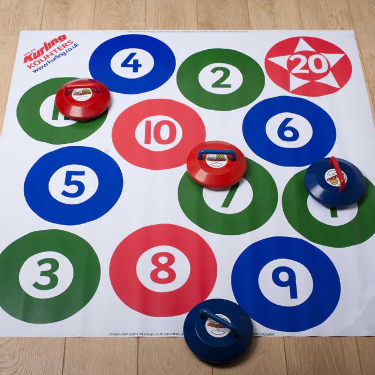 Cible de pointage de curling NAK, vue 2