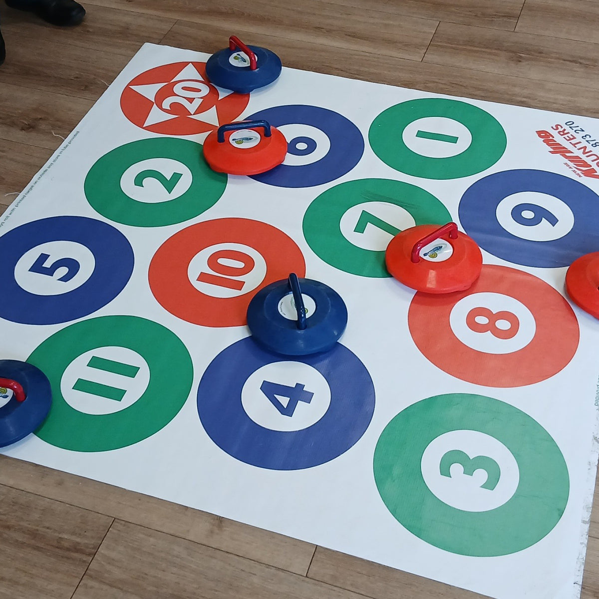Cible de pointage de curling NAK, vue 3