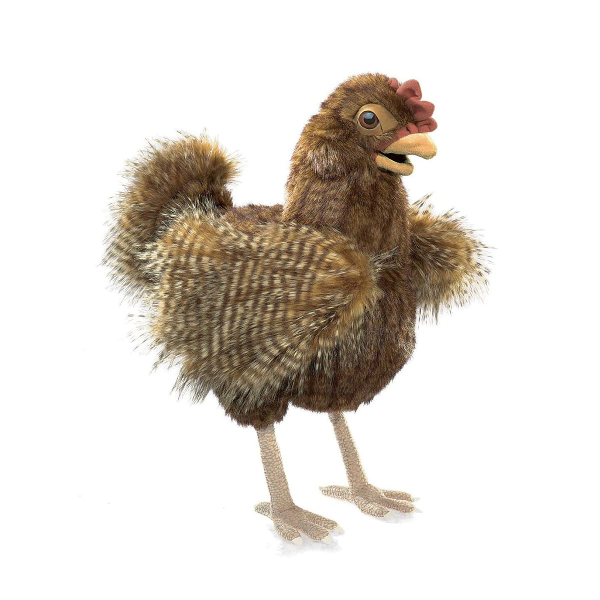 Marionnette poule rousse