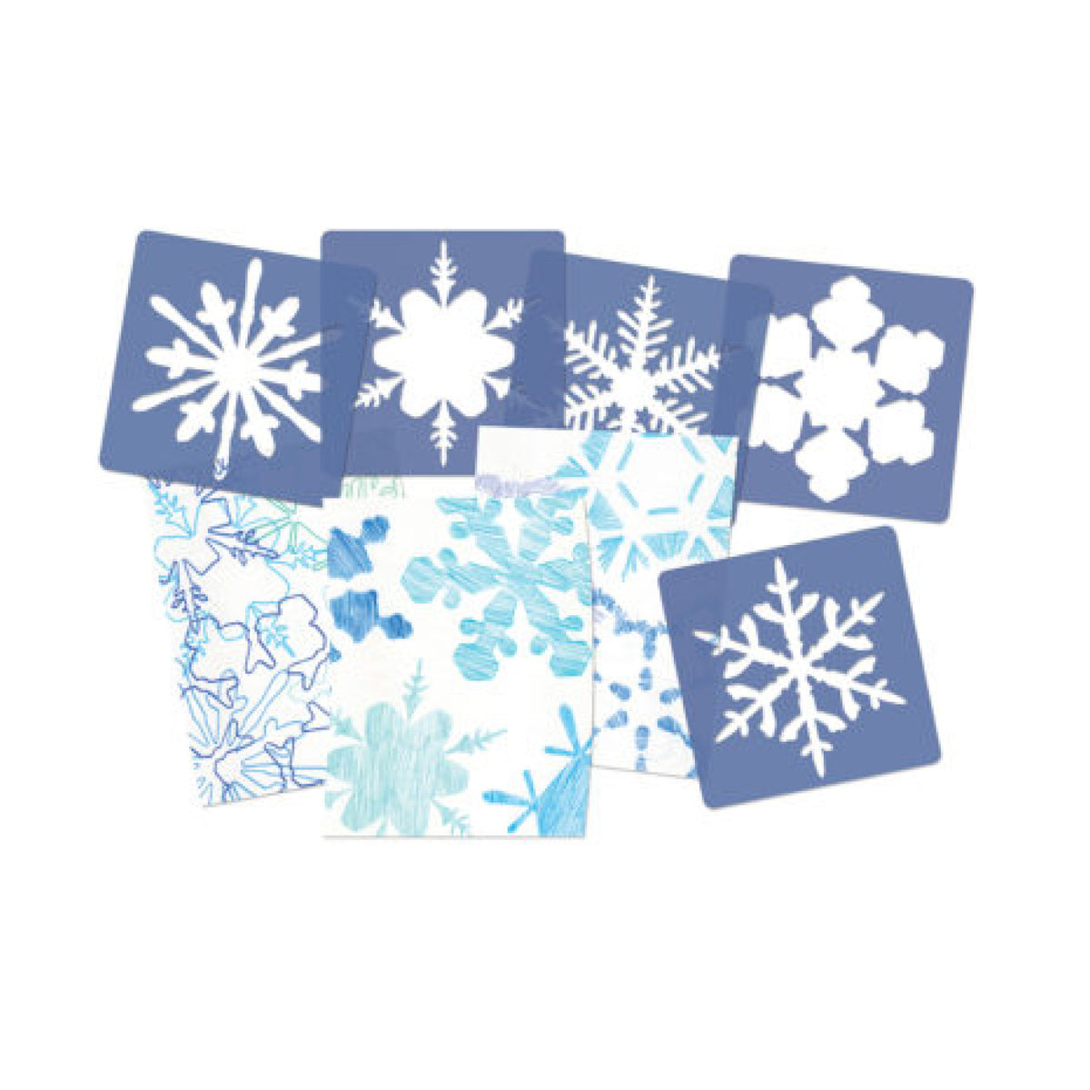 Pochoirs flocons de neige, Roylco