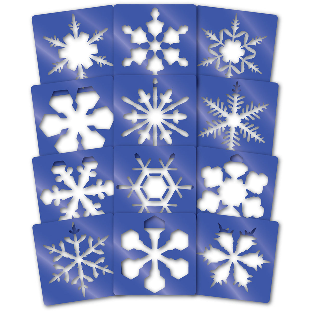 Pochoirs flocons de neige, vue 3