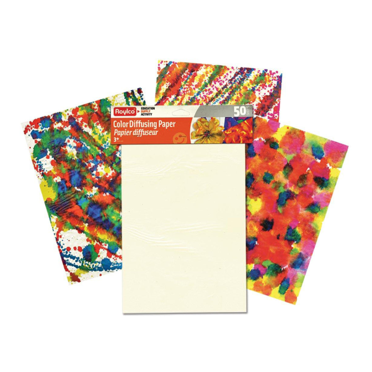 Feuilles de papier diffuseur 9 x 12 (50), Roylco
