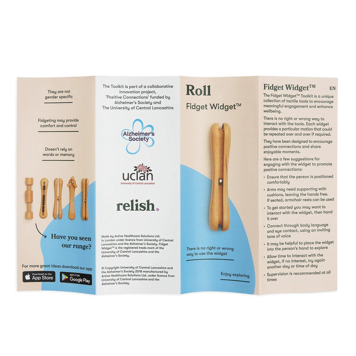 Fidget en bois Rouler, vue 5