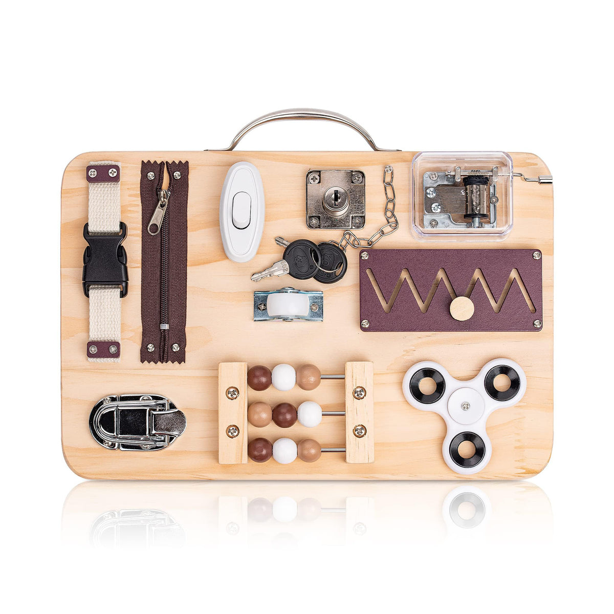 Planche portative d'activité en bois, Assistex