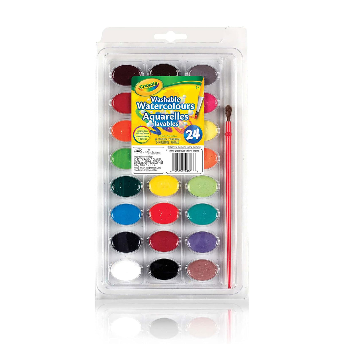 Aquarelles lavables (24), Crayola