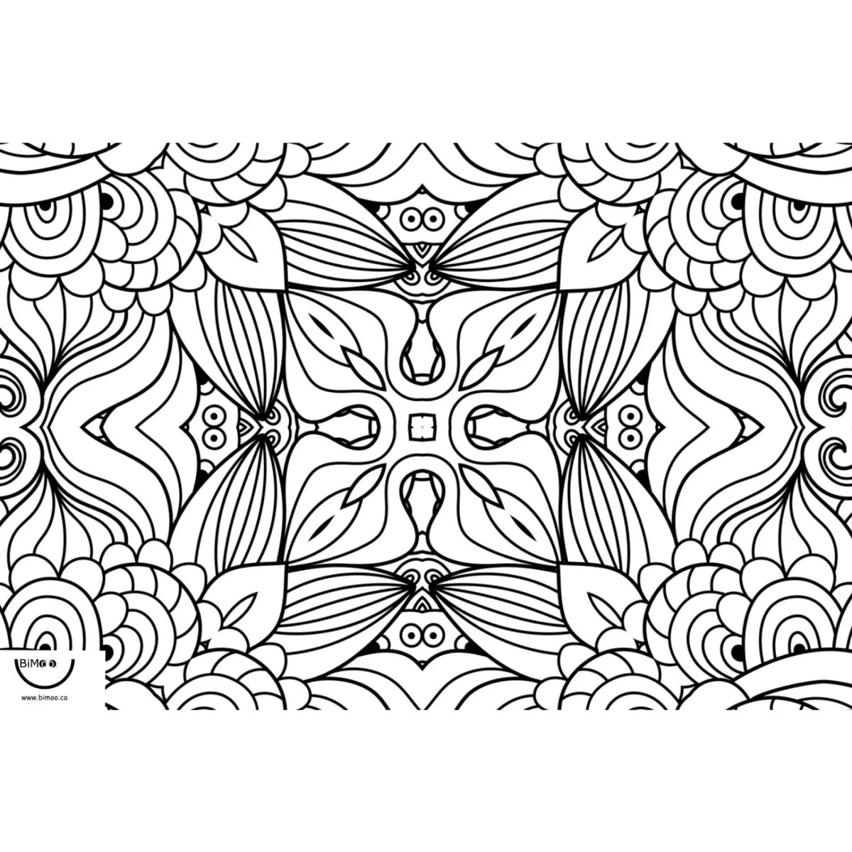 Napperon mandala à colorier, vue 3