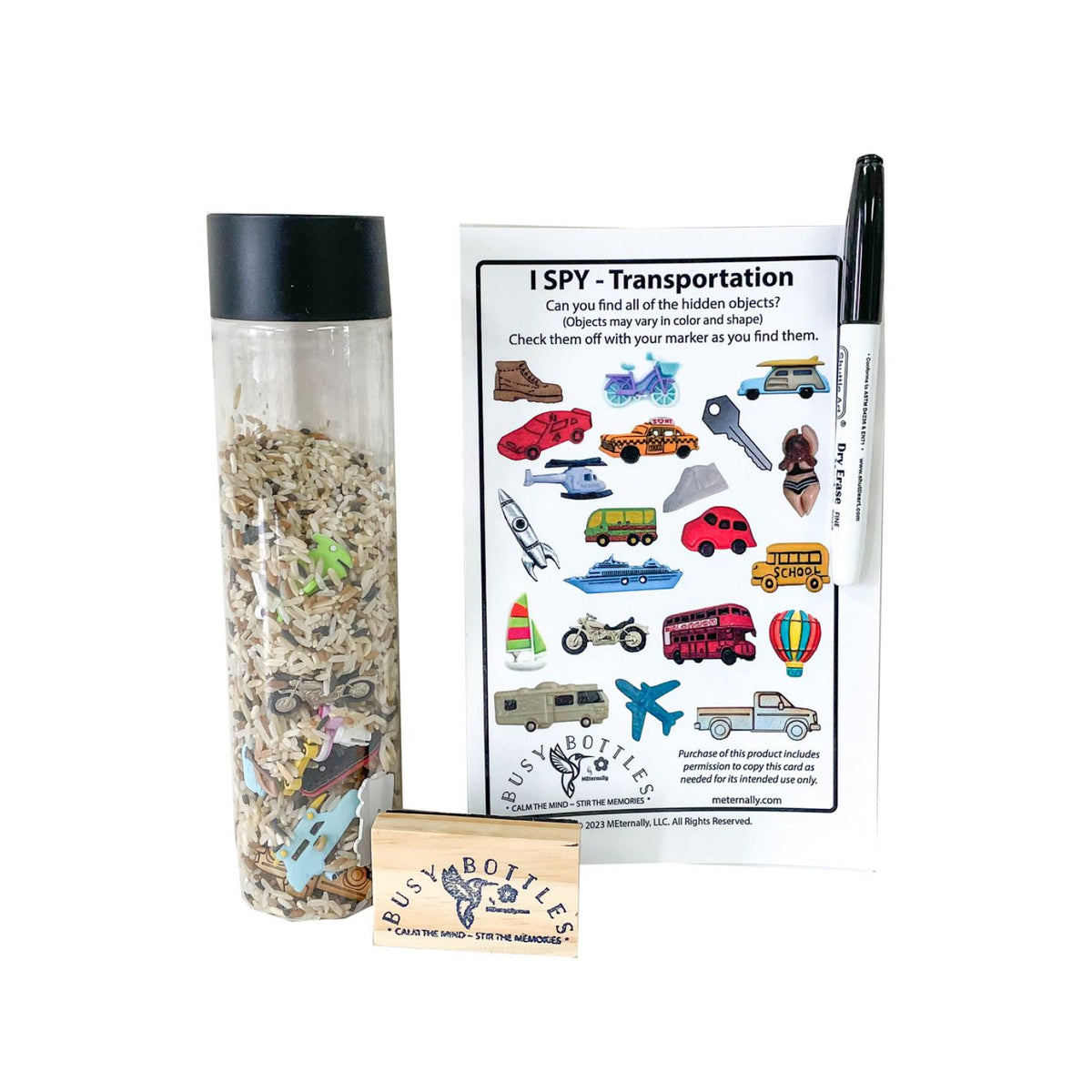 Bouteille cherche-et-trouve Transportation, Memory Play