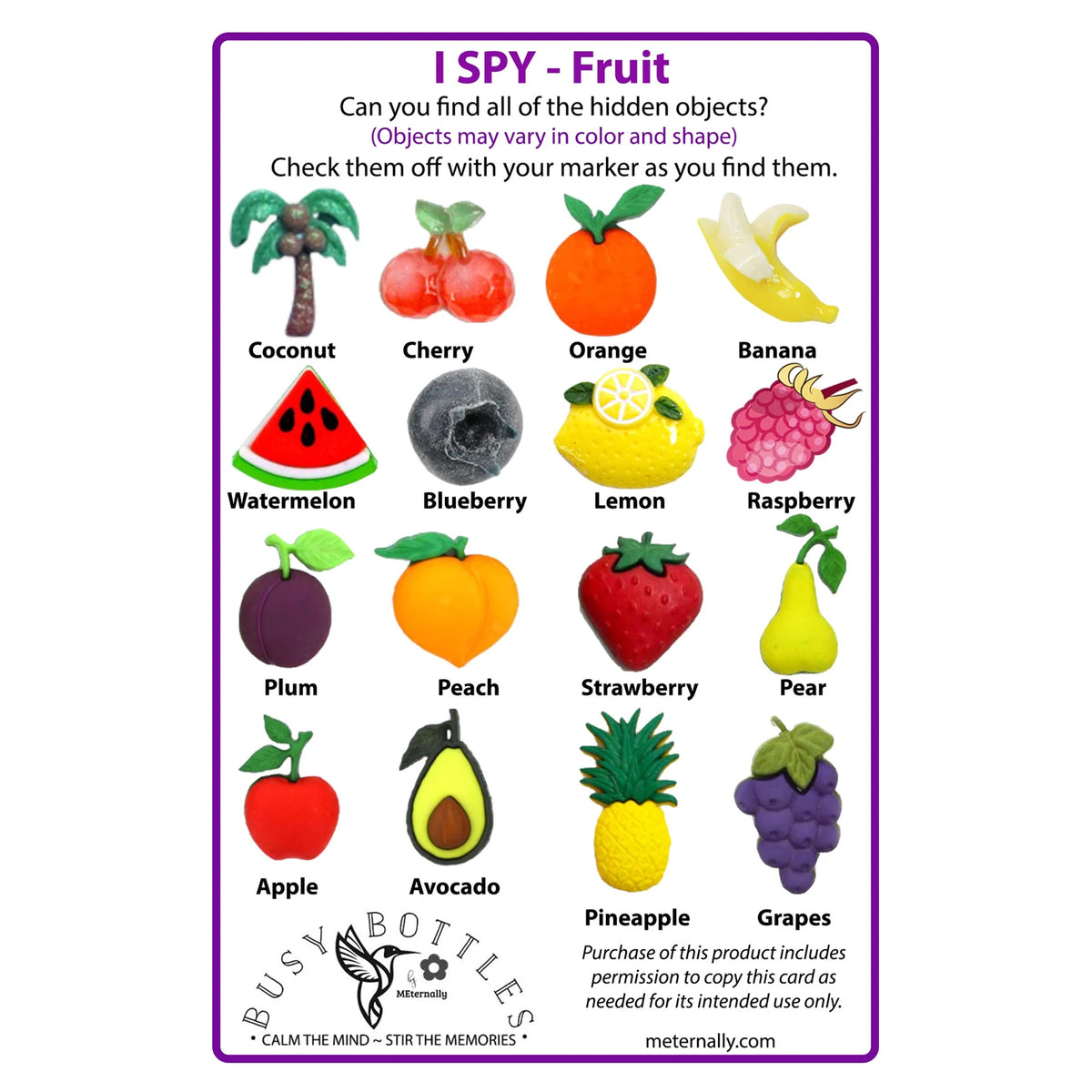 Bouteille cherche-et-trouve Fruits, vue 4