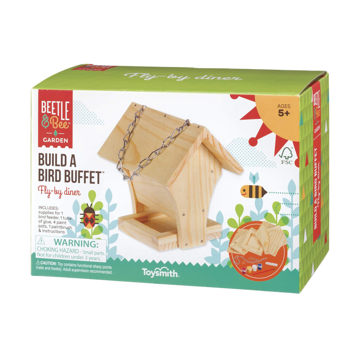 Mangeoire à oiseaux en bois à fabriquer, Toysmith