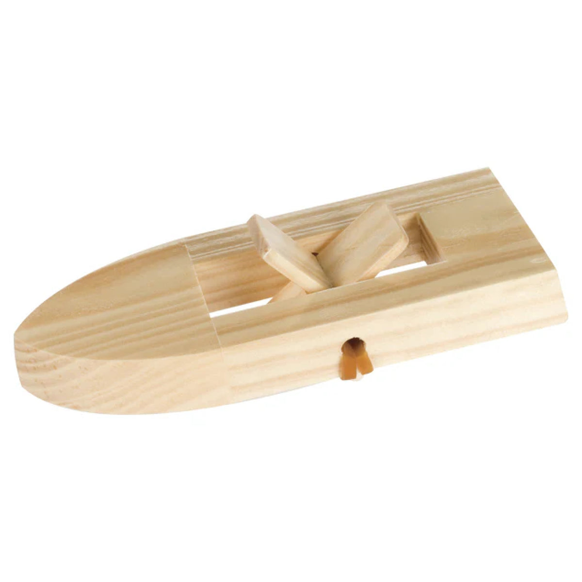 Bateau à pédale en bois, vue 2