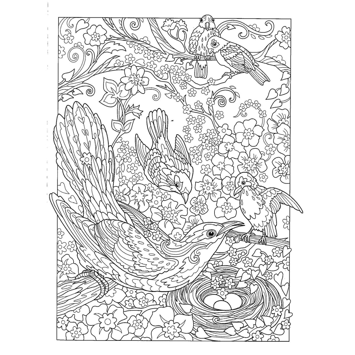 Cahier Oiseaux et fleurs, vue 3