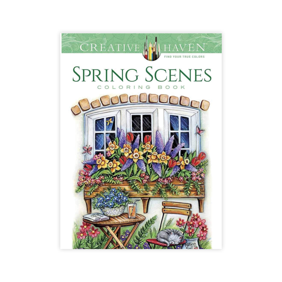 Cahier à colorier Scènes de printemps, Creative Haven