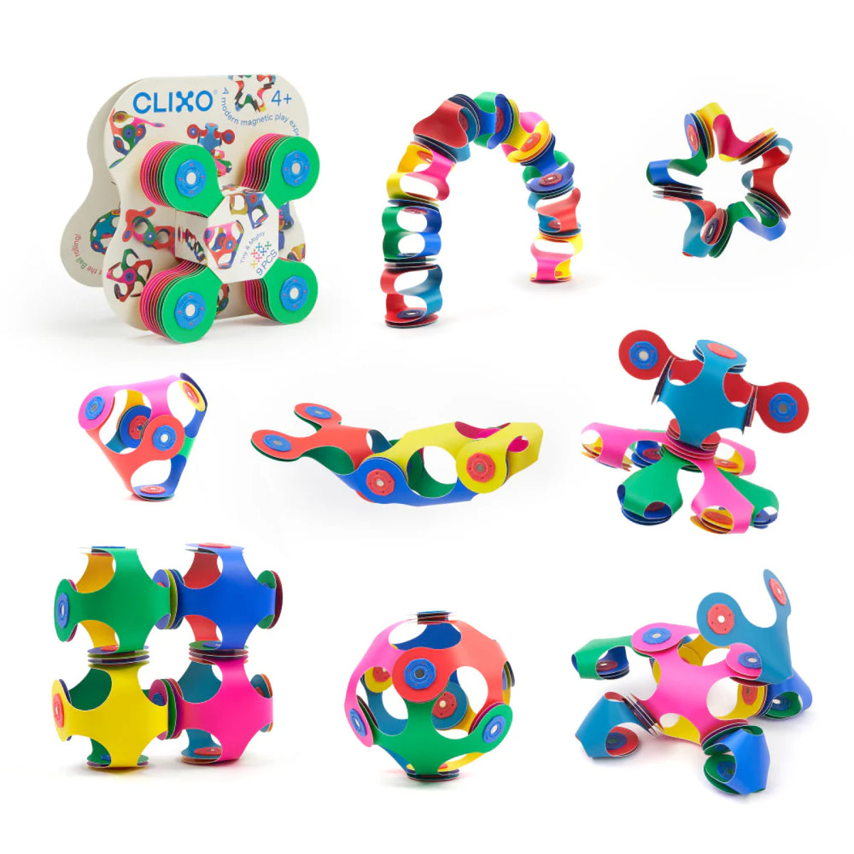 Aimants de construction Clixo (9 morceaux)