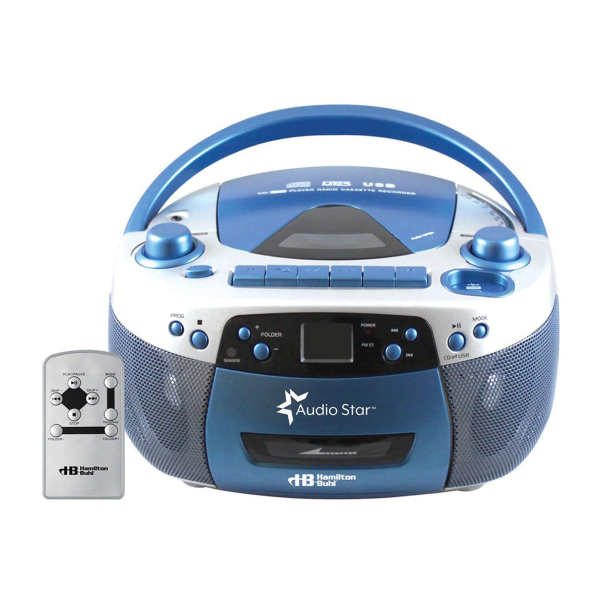 Radio lecteur CD, cassette, MP3 et USB avec télécommande, Hamilton Buhl