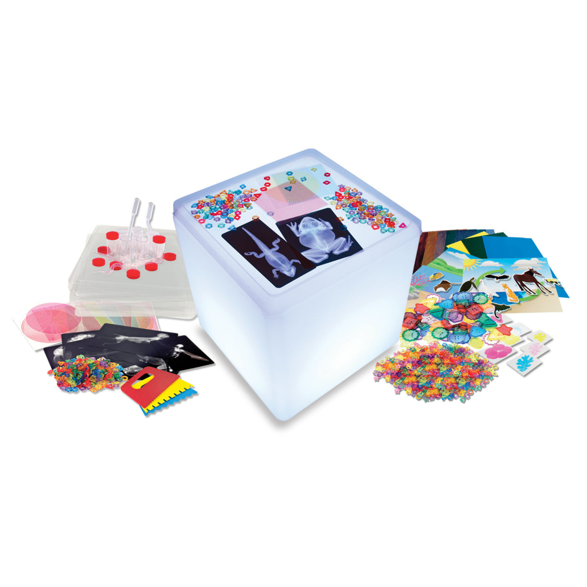 Ensemble éducatif pour cube lumineux, Roylco