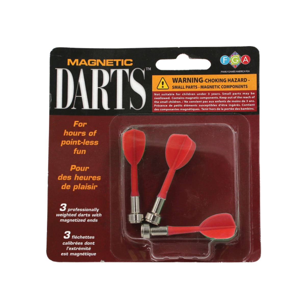 Jeu de fléchettes magnétique avec fléchettes rouges