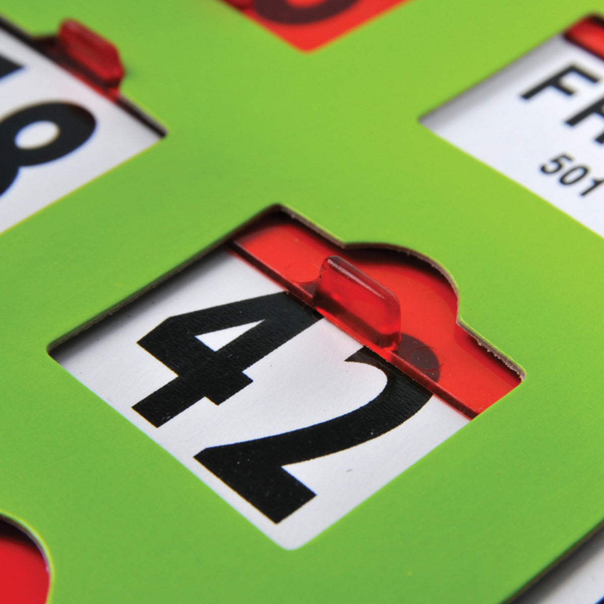 Cartes de bingo vertes à fenêtre, vue 4