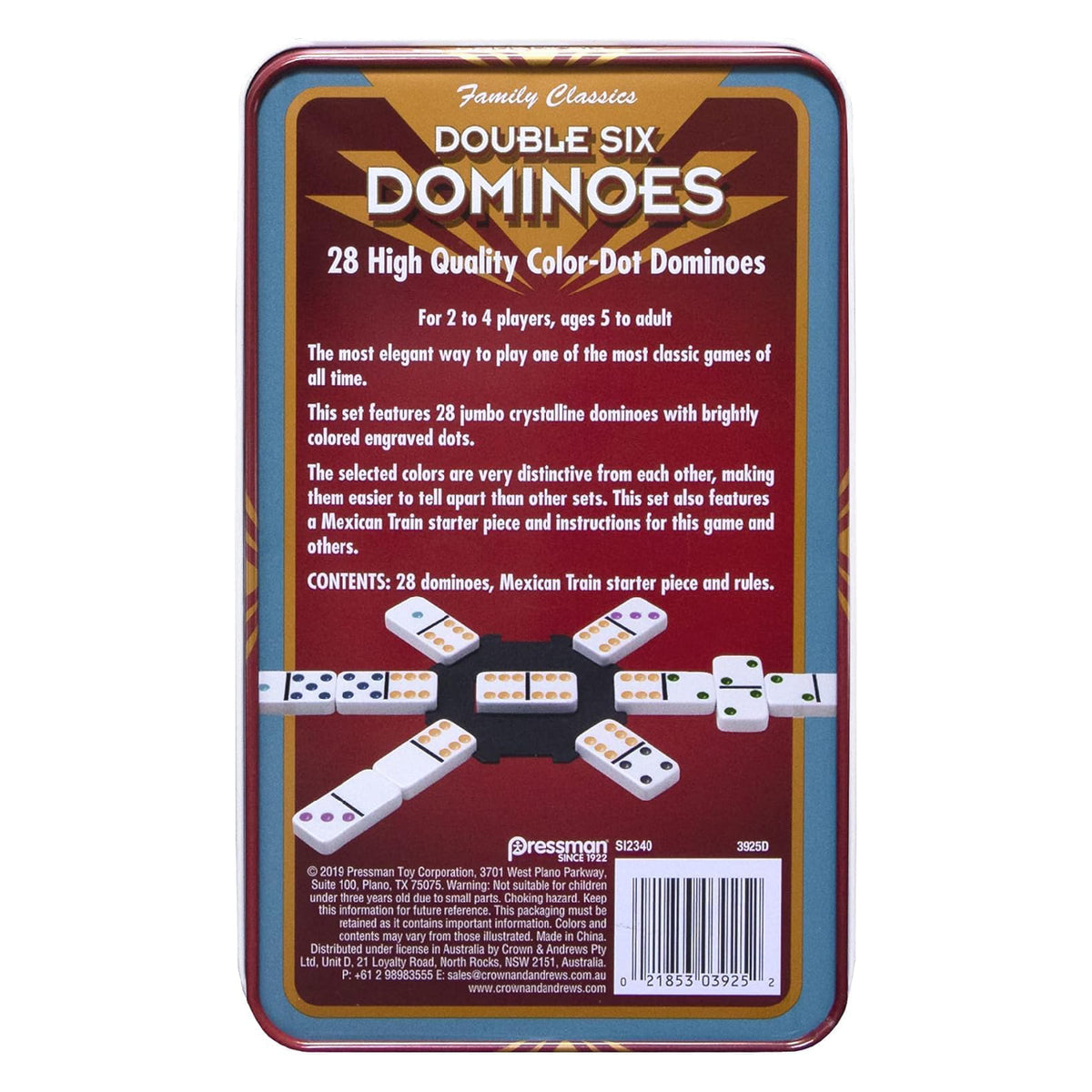 Dominos double 6, vue 3