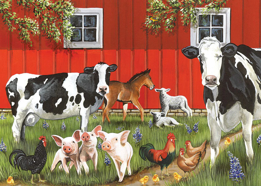 Casse-tête Ferme de la grange rouge 35 morceaux, Cobble Hill