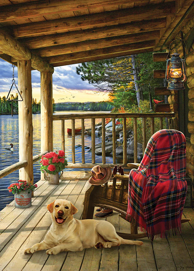 Casse-tête Labrador au chalet 35 morceaux, Cobble Hill