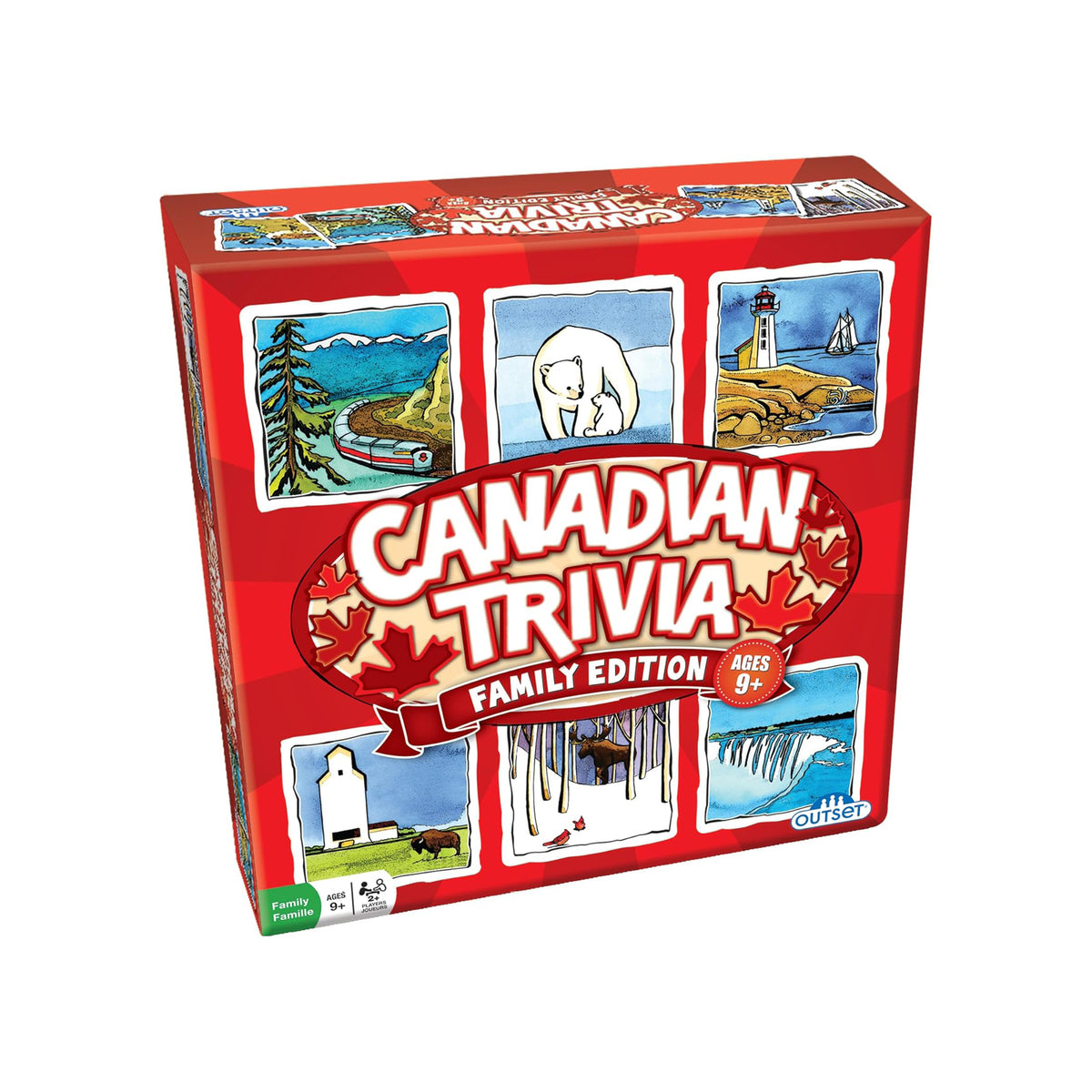 Jeu Canadian Trivia Family Edition, Outset