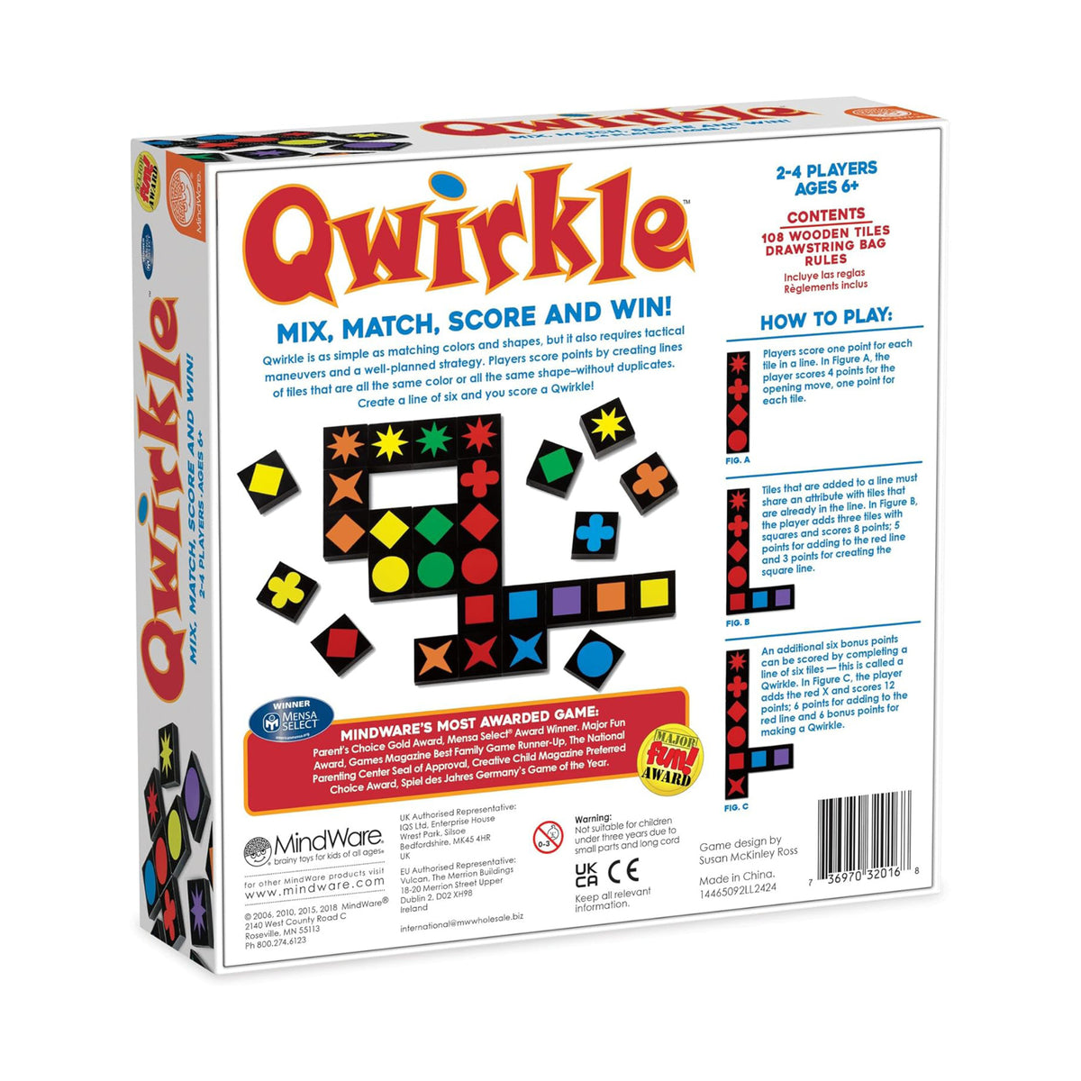 Jeu Qwirkle, vue 4