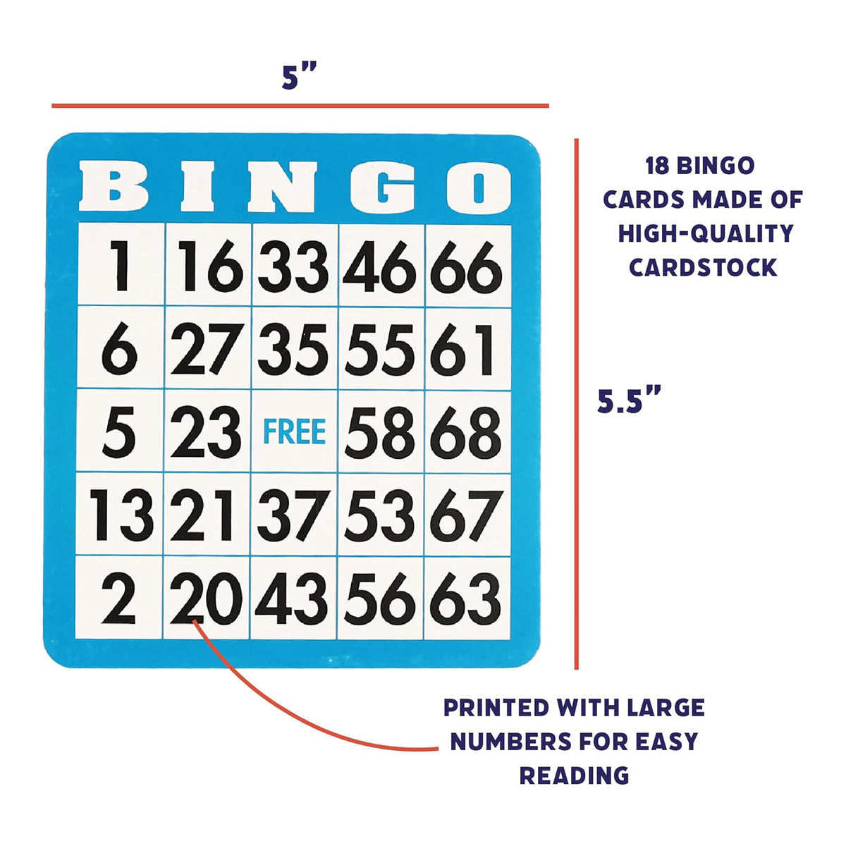 Ensemble de bingo économique, vue 3