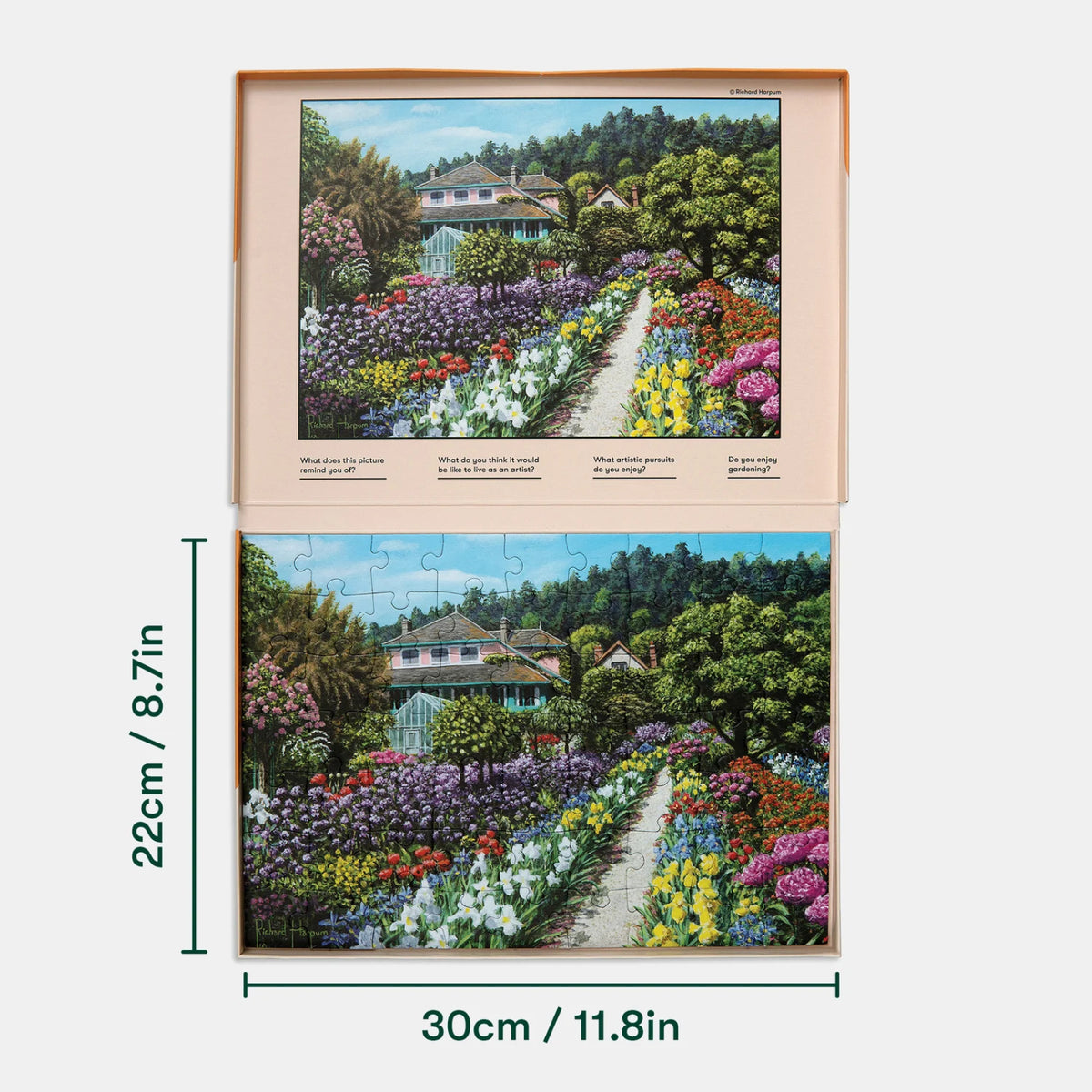 Casse-tête adapté Jardin de Monet, vue 4
