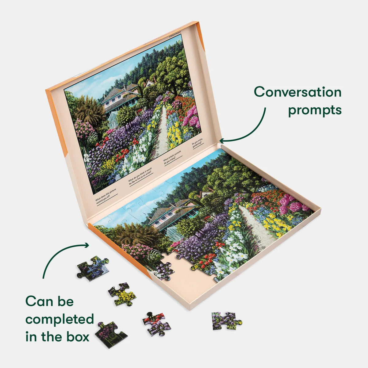 Casse-tête adapté Jardin de Monet, vue 5