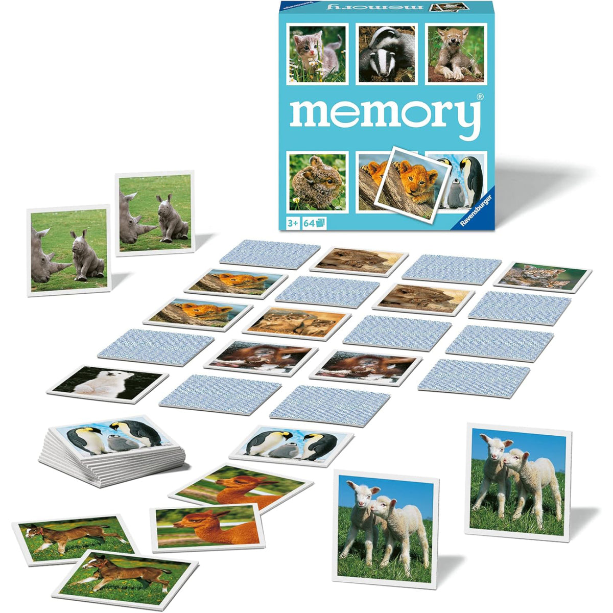 Jeu de mémoire Bébés animaux, vue 2