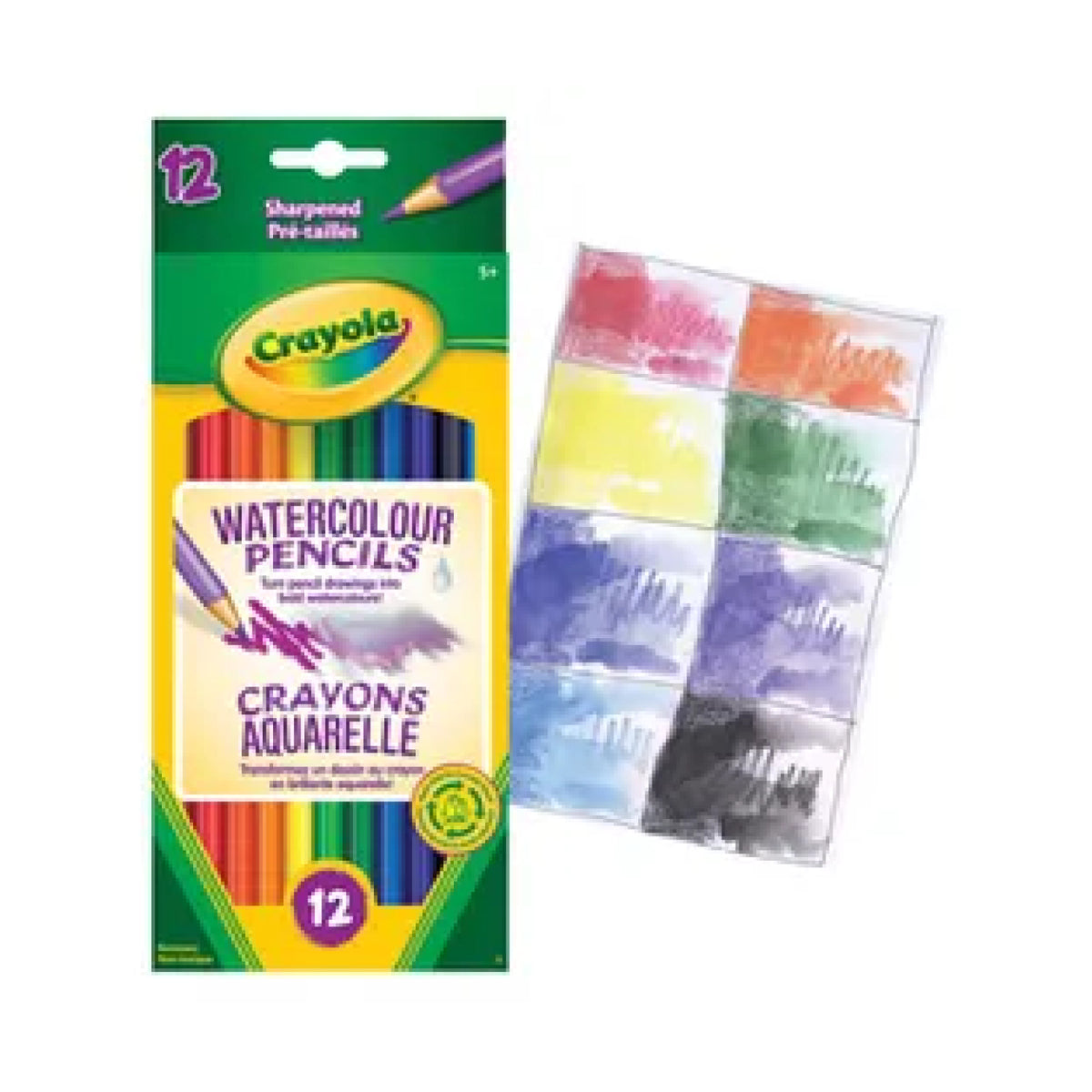 Crayons aquarelles, vue 2