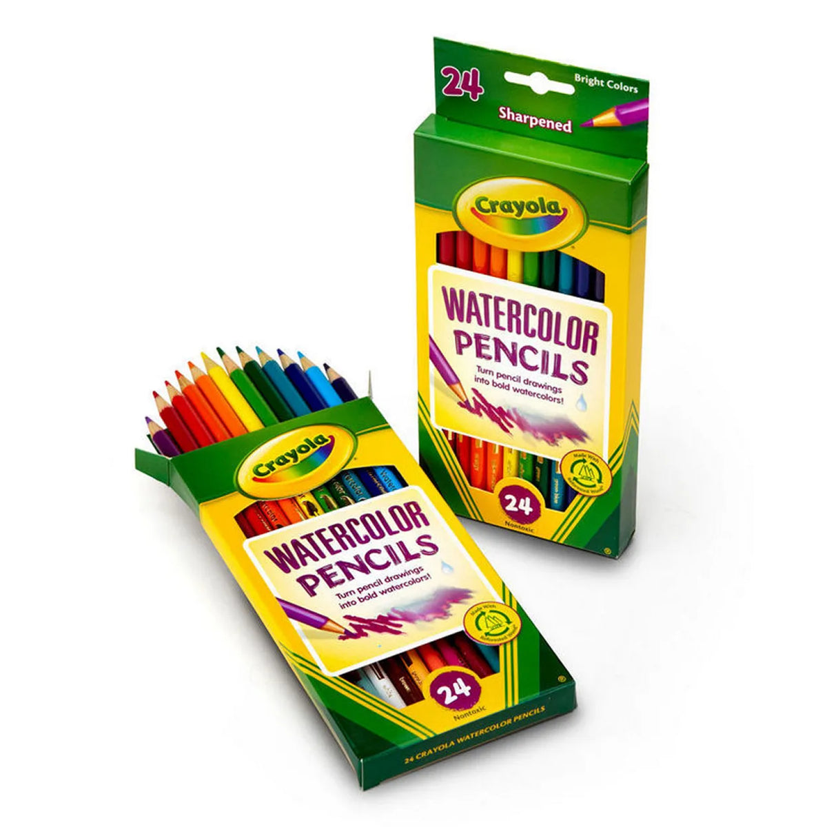 Crayons aquarelles, vue 3