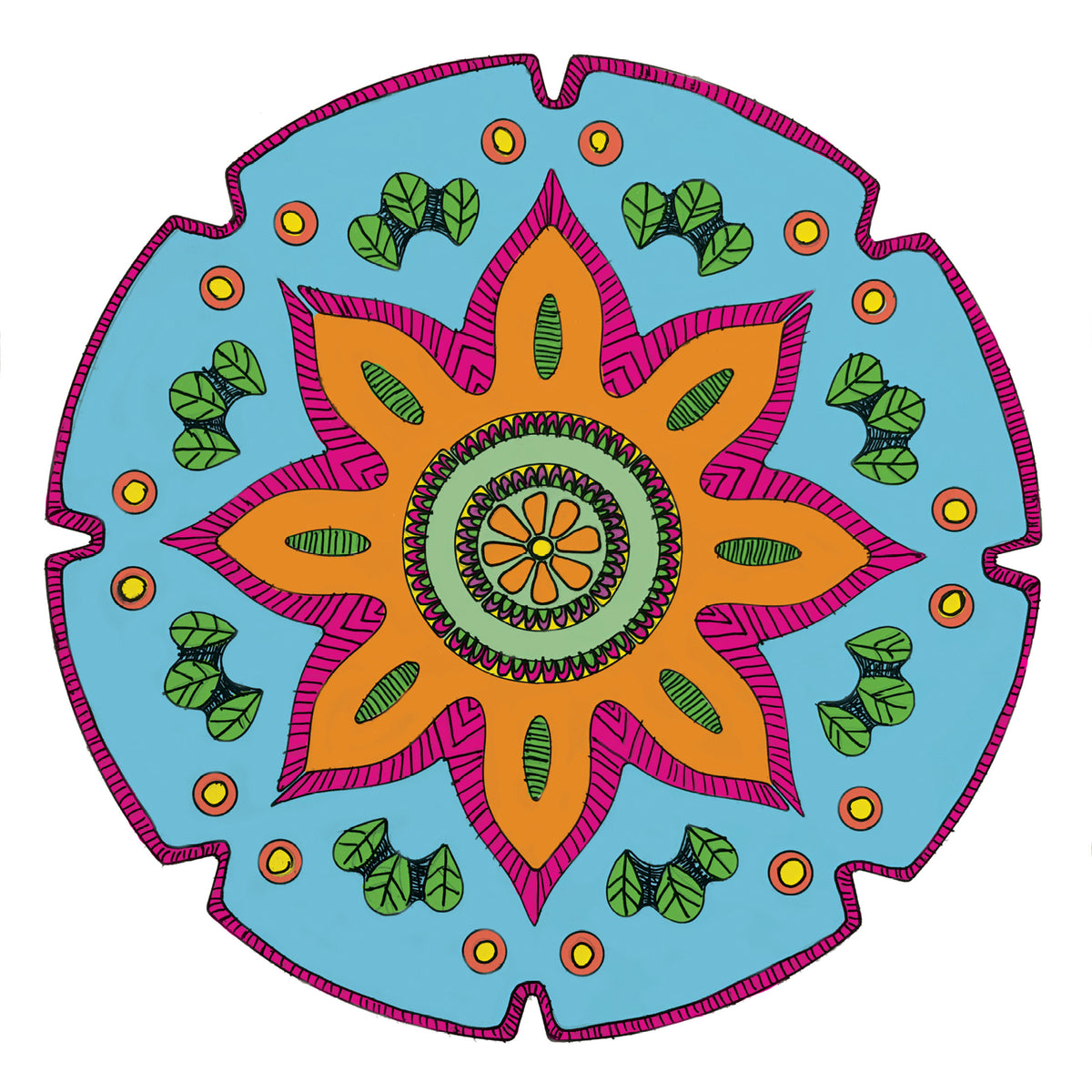 Pochoirs mandalas, vue 3