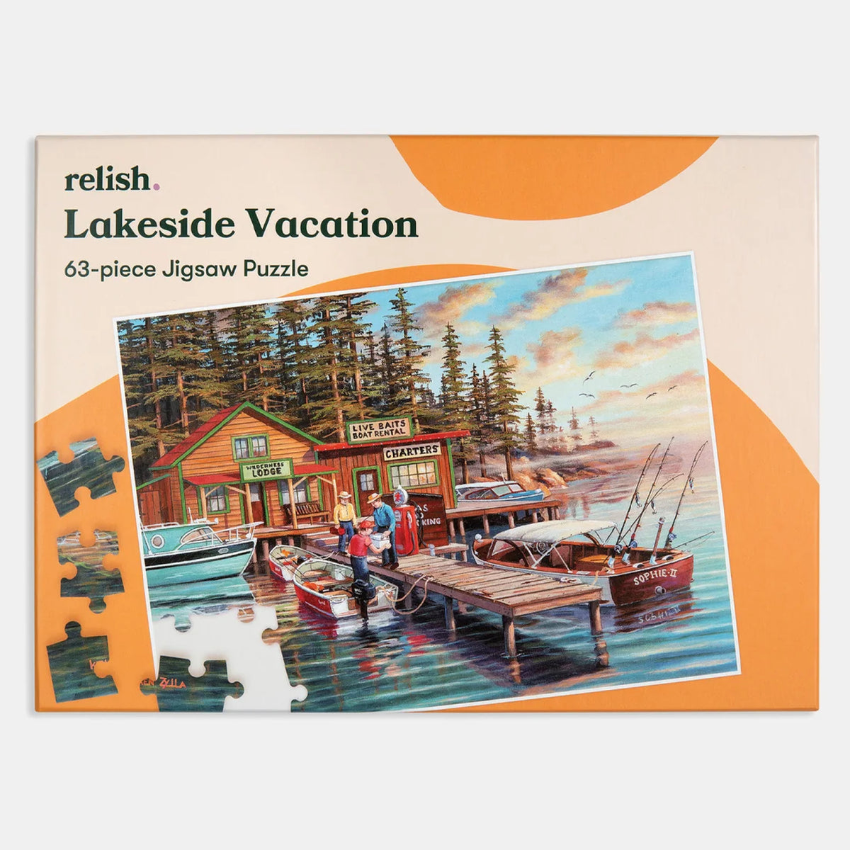 Casse-tête adapté Vacances au lac 63 morceaux, Relish