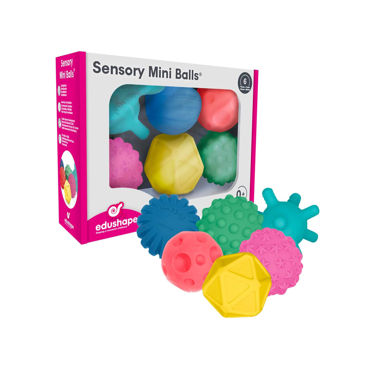 Ensemble de balles sensorielles (6), Edushape