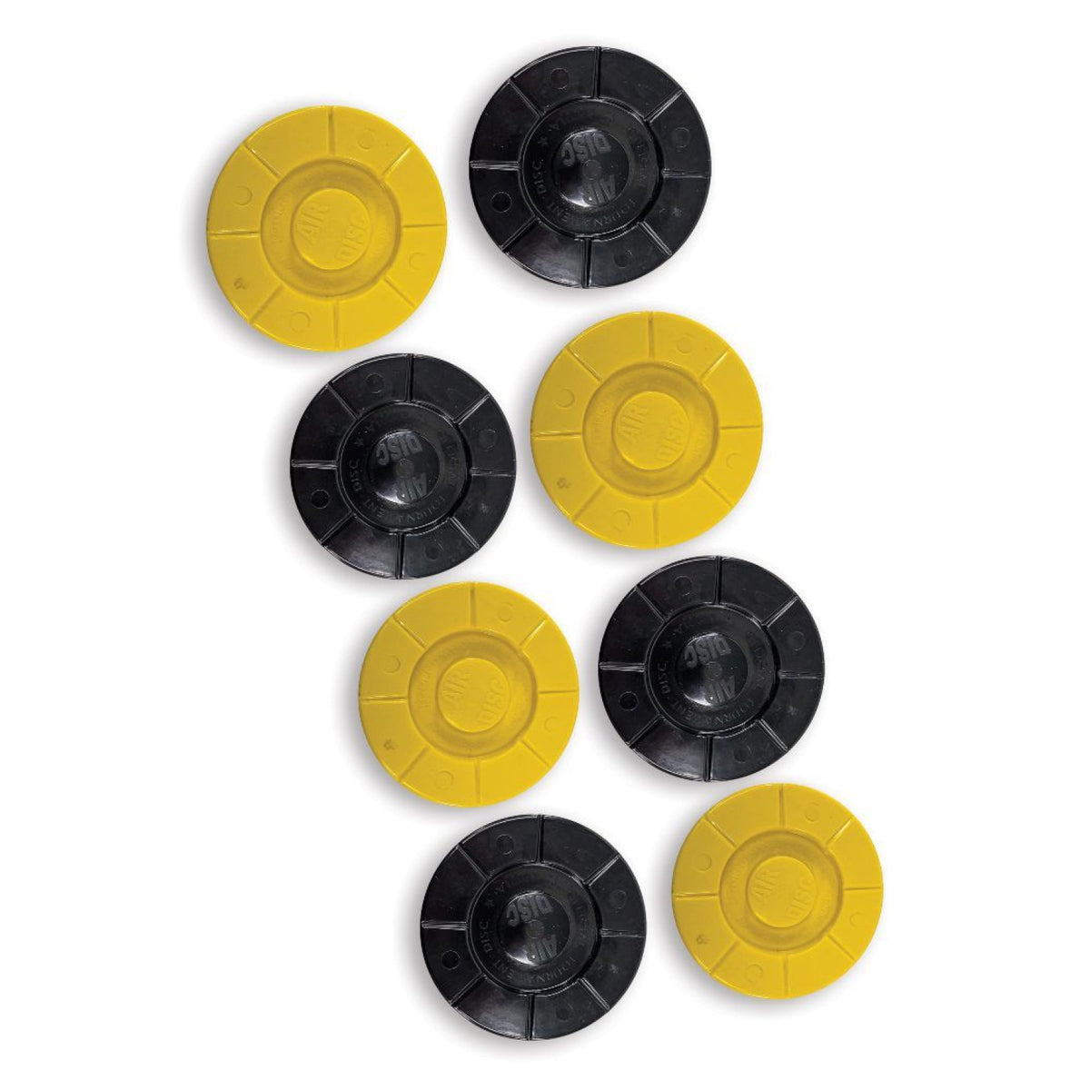8 disques de shuffleboard, vue 2
