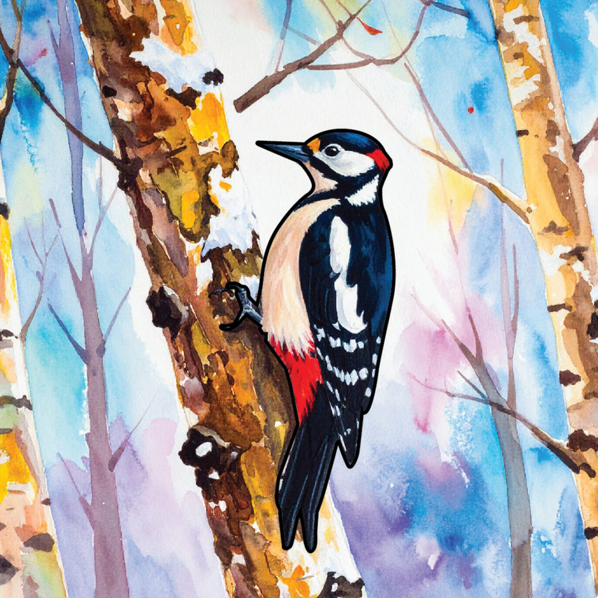 Peinture à l'eau Oiseaux sauvages, vue 8