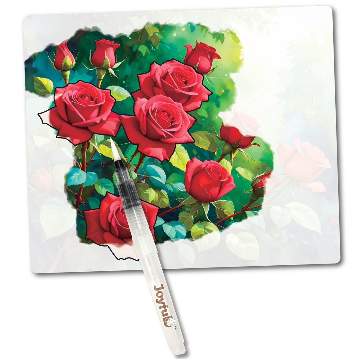 Peinture à l'eau Jardins fleuris, vue 2